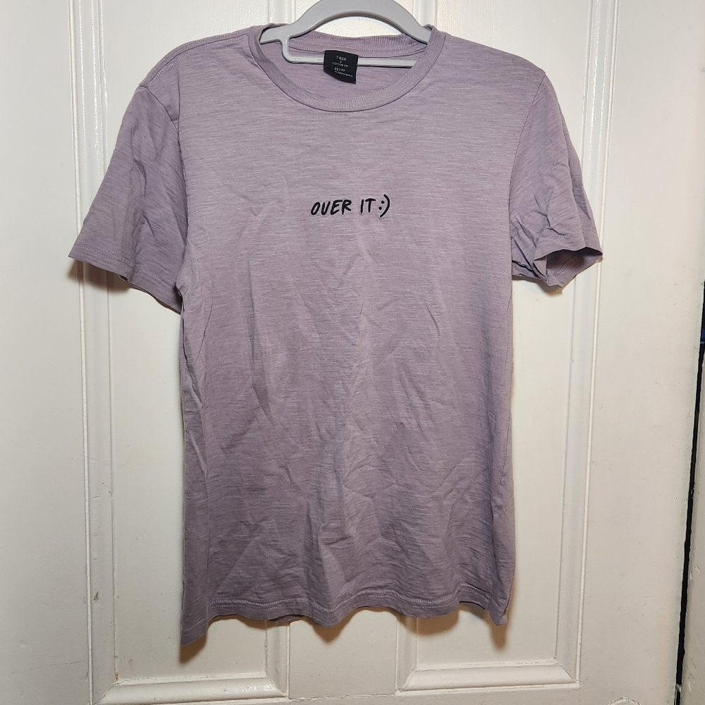 Purple over it graphic tee